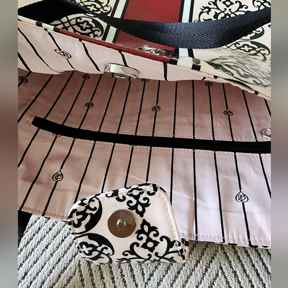 NWOT Brighton Multicolor Coated Canvas Large Tote - Picture 5 of 7